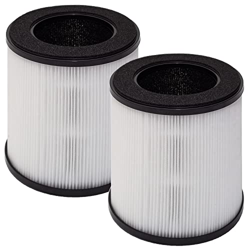 Lhari B-D02L Replacement Filter, Compatible with MOOKA B-D02L and KOIOS B-D02L Air Purifier, 3-in-1 H13 True HEPA Filter, 2-Pack