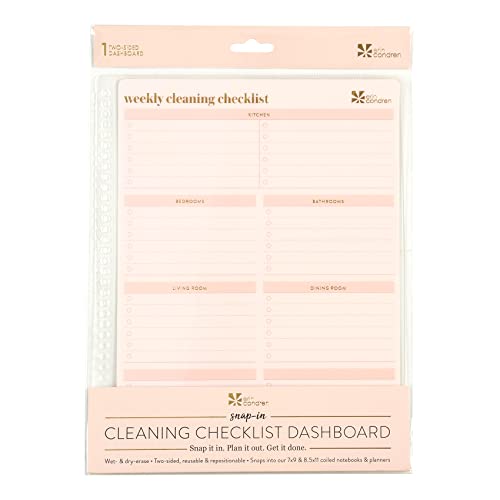 Cleaning Snap-In Dashboard. Wet Erase and Double Sided Layout. Gold Metallic Accents. 7″ x 9″. Fits All Erin Condren Notebooks and Planners 7″ x 9″ or Larger. | The Storepaperoomates Retail Market - Fast Affordable Shopping