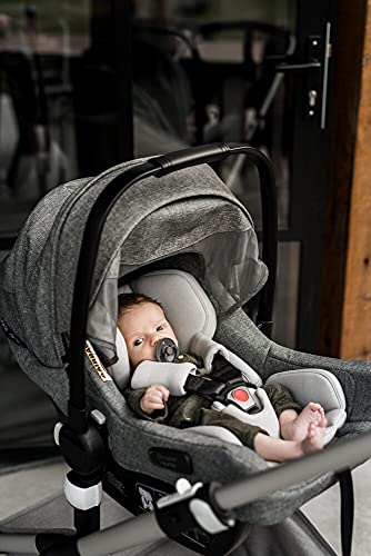 Bugaboo Bee 6 Stroller in Black and Bugaboo Turtle Air by Nuna Car Seat in Grey Mélange | The Storepaperoomates Retail Market - Fast Affordable Shopping