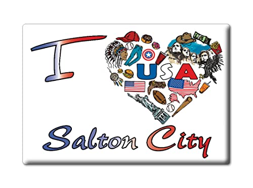 SALTON CITY FRIDGE MAGNET CALIFORNIA (CA) MAGNETS USA SOUVENIR I LOVE GIFT (Var. SYMBOL)