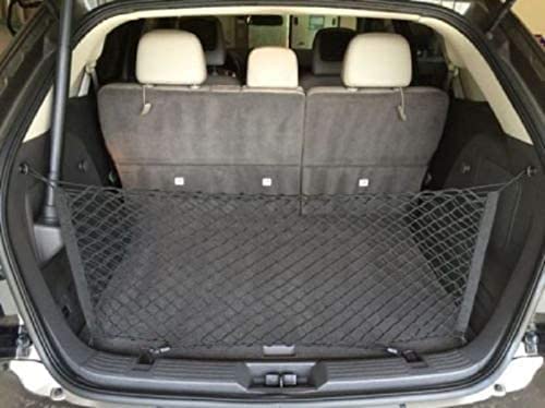 Envelope Style Elastic Trunk Mesh Cargo Net for Ford Edge SE SEL ST Titanium 2016 – 2022 – Premium Trunk Organizers and Storage – Luggage Net for SUV – Best Car Organizer for Ford Edge