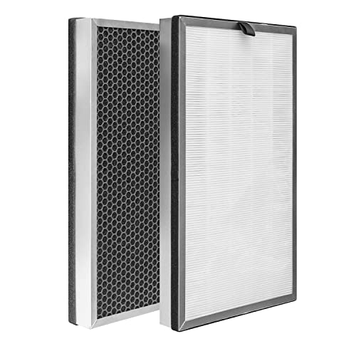 Asheviller MA-112 Replacement Filter, Compatible with Medify MA 112 V2.0 Air Purifier,3 in 1 Pre-filter, H13 True HEPA Filter and Activated Carbon Filter, 2 Pack