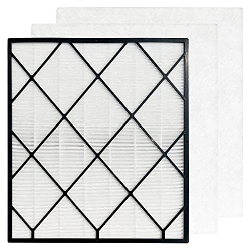 1-Pack 4-in-1 Replacement True HEPA Filter Compatible with Shark HE400,HE401,HE402,HE405 4-Fan Air Purifiers