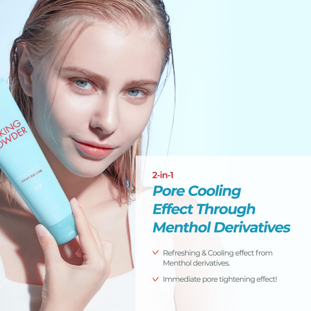 ETUDE Baking Powder Crunch Pore Scrub 7fl.oz (200ml) | Korean Deep Pore Skin Care | Pore Cleansing Effect | Exfoliate & Moisturize Skin | The Storepaperoomates Retail Market - Fast Affordable Shopping