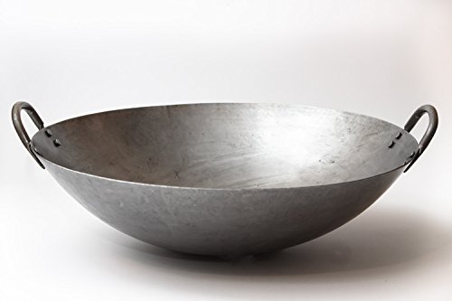 Big 16 Inch Heavy Canton Style Hand Hammered Carbon Steel Wok (Round Bottom) / 731W87 by Craft Wok | The Storepaperoomates Retail Market - Fast Affordable Shopping
