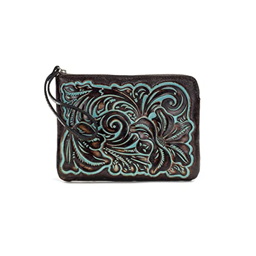 Patricia Nash | Cassini Wristlet Purse | Leather Wallet for Women | Clutch Wallet for Women, Turquoise