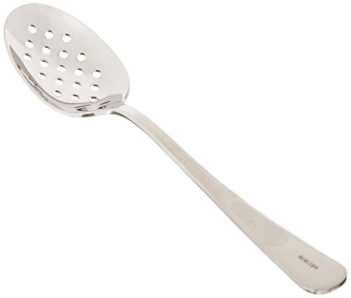 Mercer Culinary 7-8 Inch, Silver Plating Spoon, Perforated Bowl, 7 7-8-Inch, 7 7-8″