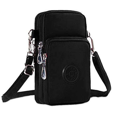 WITERY Waterproof Nylon Cute Crossbody Cell Phone Purse Smartphone Wallet Bag for Women Teen Grils