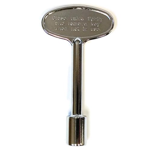 Midwest Hearth Universal Valve Key for Gas Fire Pits and Fireplaces – Polished Chrome (3-Inch)
