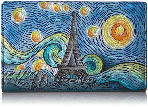 Anna By Anuschka Women’s Hand-Painted Genuine Leather Two Fold Wallet – Love In Paris