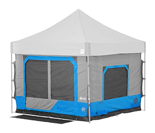 E-Z UP Camping Cube 6.4, Converts 10′ Straight Leg Canopy into Camping Tent (Canopy/SHELTER NOT Included), Splash