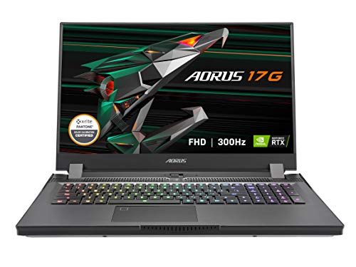 GIGABYTE AORUS 17G YD- 17.3” FHD IPS Anti-Glare 300Hz, Intel Core i7, NVIDIA GeForce RTX 3080 Laptop GPU 8GB GDDR6, 32GB RAM, 512GB SSD, Win10 Home, Gaming Laptop (AORUS 17G YD-73US345SH)