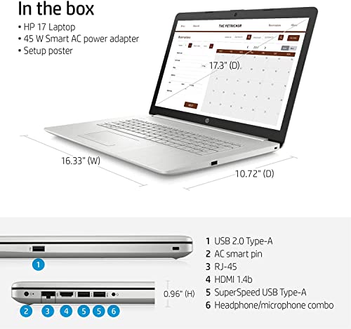 2022 Flagship HP 17.3-inch IPS FHD Laptop Computer, Intel Core i5-1135G7, Quad Core up to 4.2 GHz, Iris Xe Graphics, 16GB RAM, 512GB PCIe SSD,Backlit Keyboard, WiFi 5, Webcam, Windows 11+BundledCables | The Storepaperoomates Retail Market - Fast Affordable Shopping