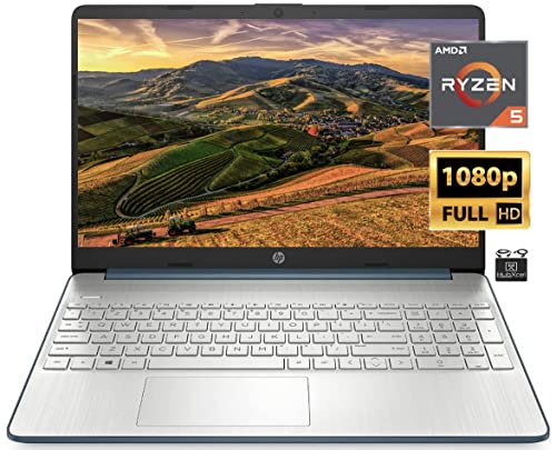 2022 Flagship HP 15.6” FHD IPS Micro-Edge Laptop, AMD 6-Core Ryzen 5 5500U (Upto 4.0GHz, Beat i7-10710U), 16GB RAM, 256GB PCIe SSD,Radeon Graphics,Wi-Fi, Webcam, Fast Charge, Windows 11+HubxcelCables