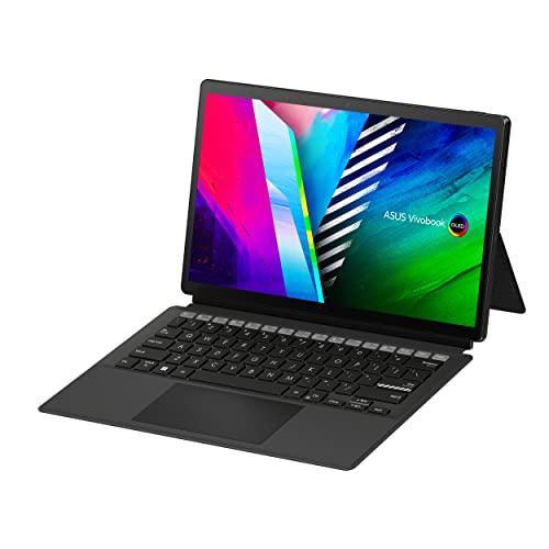 ASUS VivoBook 13 Slate OLED 2-in-1 Laptop, 13.3″ FHD OLED Touch Display, Intel Pentium N6000 Quad-Core CPU, 8GB RAM, 256GB PCIe® 3.0 SSD, Windows 11 Home, Black, T3300KA-DH26T