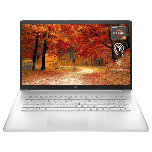 HP 17z Notebook Laptop, 17.3’’ HD+ Touchscreen, AMD Ryzen 5 5625U Hexa-Core Processor, 32GB RAM, 1TB SSD, Wi-Fi 6, Bluetooth, Webcam, HDMI, Windows 11 Home, Silver