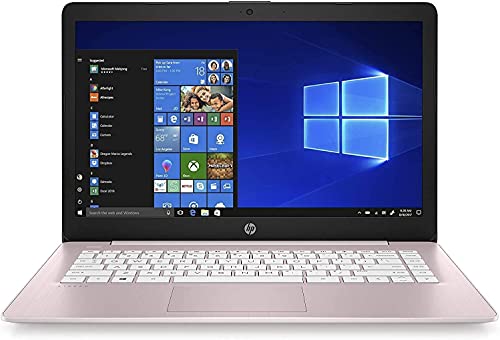 HP 2022 Stream 14″ HD Thin and Light Laptop, Intel Celeron N4000 Processor, 4GB RAM, 64GB eMMC, HDMI, Webcam, WiFi, Bluetooth, 1 Year Office 365, Windows 11 S, Rose Pink, IFT 32GB USB Drive