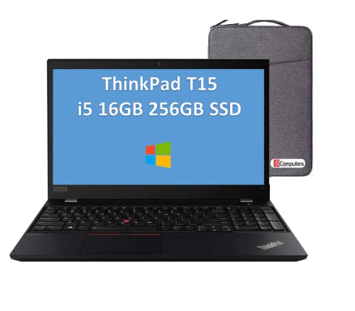 Lenovo ThinkPad T15 15.6″ FHD (Intel 11th Gen 4-Core i5-1135G7, 16GB RAM, 256GB SSD) Business Laptop, Fingerprint, Backlit Keyboard, 2 x Thunderbolt 4, Wi-Fi 6E, 3-Year Warranty, Win 10 Pro – 2022