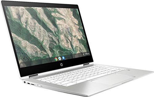 HP Chromebook x360-14″ HD Touch – Celeron N4000-4GB – 32GB eMMC – Silver White
