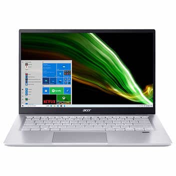 Acer Swift 3 14” FHD Premium Laptop | 11th Gen Intel Core i7-1165G7 | 8GB DDR4 | 512GB SSD | Backlit Keyboard | Fingerprint Reader | Windows 11 | Silver | with USB3.0 HUB Bundle