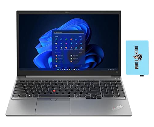 Lenovo 2022 Newest ThinkPad E15 Gen 2 15.6″ 60Hz Full HD IPS Laptop (Intel i5-1235U 10-Core, 16GB RAM, 256GB PCIe SSD, Intel UHD, WiFi 6, Bluetooth 5.2, HD Webcam, Win 10 Pro) with Hub