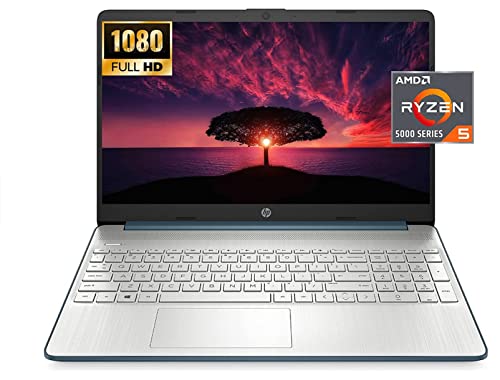 HP 2022 Latest Laptop, 15.6″ FHD (1920 x 1080) IPS Display, AMD Ryzen 5 5500U ( Beats i7-1065G7), Up to 4.0GHz, 9 hr Battery Life, HDMI, Webcam, Fast Charge, Type-C, Win 11 (16GB RAM | 1TB SSD)