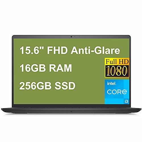 Dell Inspiron 15 3000 3511 Business Laptop Computer 15.6″ FHD Anti-Glare WVA Display 11th Gen Intel Core i3-1115G4 (Beats i5-1035G4) 16GB RAM 256GB SSD HDMI 720p Webcam Win10 Black