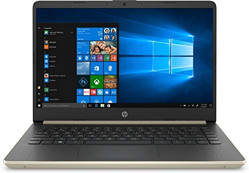 HP 14″ Laptop, Intel Core i3-1005G1, 4GB SDRAM, 128GB SSD, Pale Gold, 14-DQ1038wm