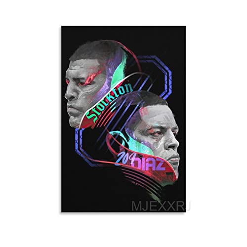 MJEXXRJ Nate Diaz Poster- The Limited Artwork Canvas For Home Decor Motivational Posters Gifts Unframe-style 24x36inch(60x90cm)
