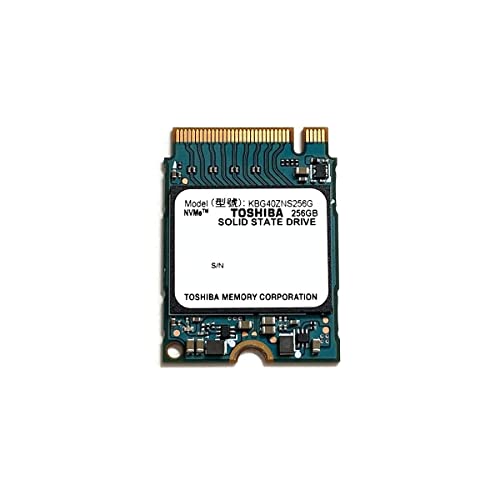 Kioxia SSD 256GB M.2 2230 30mm NVMe PCIe Gen3 x4 KBG40ZNS256G BG4 Solid State Drive for Surface Pro Steam Deck Dell HP Lenovo Ultrabook Tablet