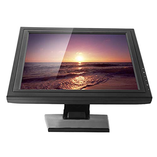 Gdrasuya10 LCD Touchscreen Monitor 17 Inch POS Retail Cash Register Touch Screen LED Monitor Display 1280 * 1024 with Multi-Position POS Stand for Business, Restaurant, Supermarket