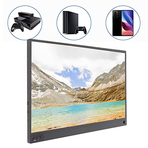 Portable Monitor, 15.6In HD 1080P Computer External Screen with 178 Degrees Full View Gaming Monito Built in Speakers, for Laptop, Desktop, Phones | The Storepaperoomates Retail Market - Fast Affordable Shopping