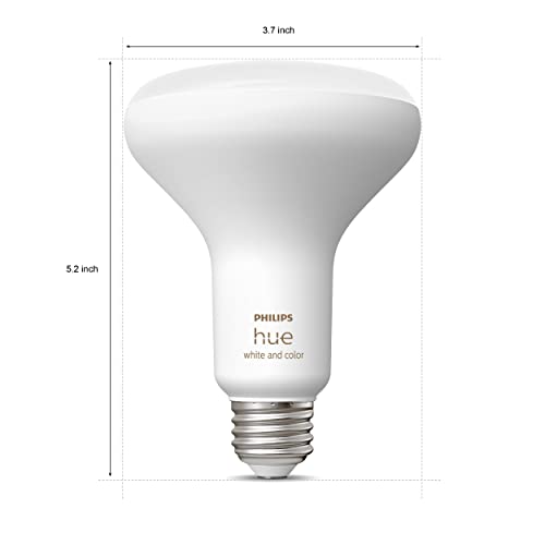 Philips Hue White & Color Ambiance BR30 LED Smart Bulbs, 16 Million Colors (Hue Hub Required), Compatible with Alexa, Google Assistant, and Apple HomeKit, New Version, 2 Bulbs (578096) | The Storepaperoomates Retail Market - Fast Affordable Shopping