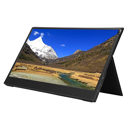 SWOQ 13.3 inch Portable Monitor 16: 9 13.3 inch Monitor HDR Technology Full Viewing Angle IPS for Computer Laptop Mobile Phone