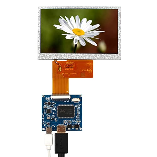 FanyiTek 4.3 inch VS043T-006A 800×480 800nit IPS LCD Screen and Mini HD-MI Controller Board TTL 40 pin