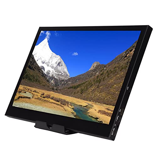 Qinlorgo 13 Inch Portable Monitor, 13 Inch Screen Monitor DC 5V 2A Fast Heat Dissipation for Laptops for Mobile Phones for PC