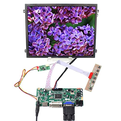 FanyiTek 10.4 inch VS104T-003A 500nit 1024×768 30 pin IPS LCD Panel and HD-MI DVI VGA Audio LVDs Driver Board