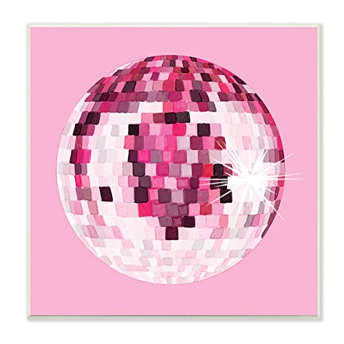 Stupell Industries Dazzling Pink Disco Ball Shining Geometric Pattern, Design by Hey Bre! Creative Studio