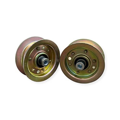 Virtionz Flat Idler Pulley for Exmark Toro 38 42 inch Deck Quest E-Series S-Series Timecutter MX SS 106-2175 2 Pack