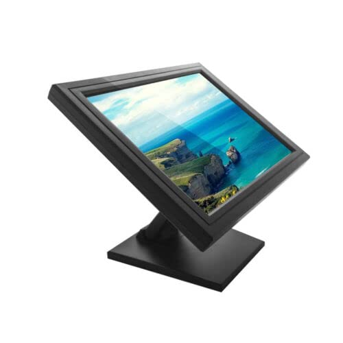 17 Inch LED Touch Screen Monitor, LCD Touch Screen Monitor Pos Monitor + Vga USB Port, 1280 * 1024 Resolution for Cashier Retail Restaurant Bar Coffee Shop Menu Order Point of Sale