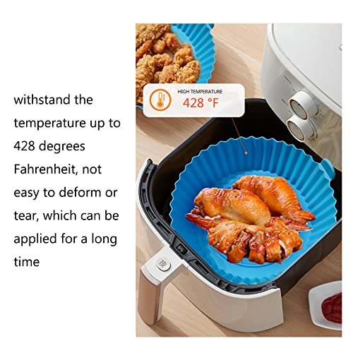 Air Fryer Silicone Pot,4 Pieces Air Fryer Silicone Liners Food Safe Non Stick Air Fryer Accessories,Reusable Kitchen Air Fryers Oven Microwave Round Tray Silicone Liners (2.56×1.78×5.5 inch) | The Storepaperoomates Retail Market - Fast Affordable Shopping