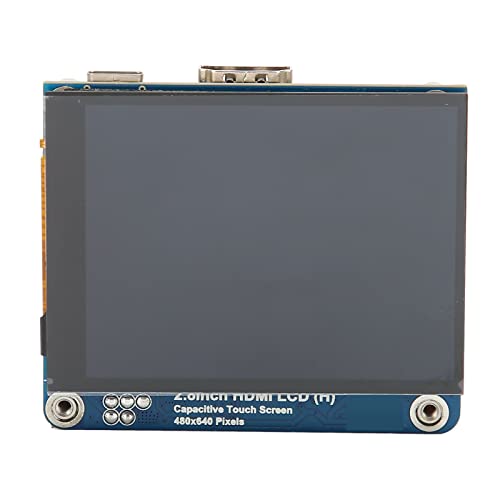 Hilitand 2.8in IPS Screen Display,480×640 IPS Dual Touch Display, HDMI Capacitive Touch Screen Computer Monitor,for Raspberry Pi