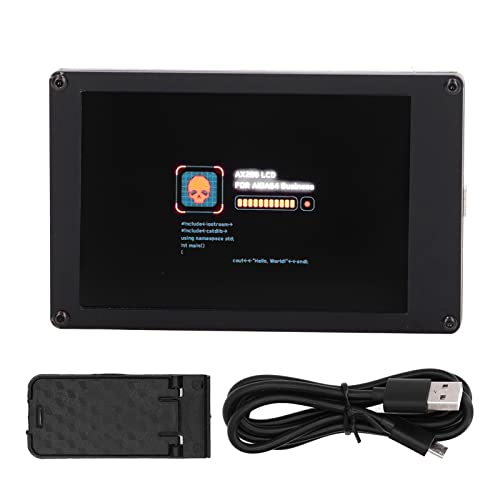 Hitoxi 3.5 inch IPS USB Mini Screen, USB IPS LCD Screen Display Monitor HDMI Screen Display Subscreen for Raspberry Pi, USB AIDA64