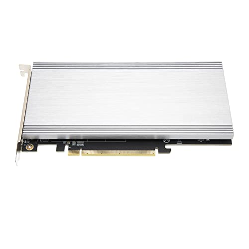 PCIE3.0 GEN4 to M2 NVME Expansion Card 128GB/S PCI E3.0 X16 M.2 SSD Adapter Card for Computer Hard Drive Enclosures, Support 2230, 2242, 2260, 2280 Size NGFF SSD