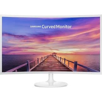 SAMSUNG Curved Monitor, 27-inch FHD LED Display, 4ms Response Time, 60Hz Refresh Rate, Ultra-Slim, HDMI, W/MD Cable