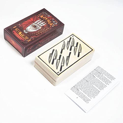 Tarot del Toro with Guide Book,Tarot Deck,12X7cm Firend Game