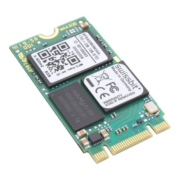 Swissbit SSD 8GB M.2 SLC SATA III 3.3V SFSA008GM3AA1TO-I-DB-126-STD