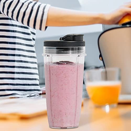 Blender Cups for Nutribullet Blender, Juicer Top Lid Replacement Accessories with Flip Top To Go Lid, Compatible with Nutri Ninja Series | The Storepaperoomates Retail Market - Fast Affordable Shopping