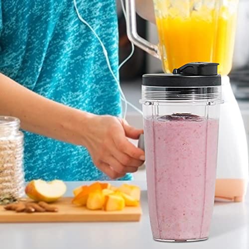 Blender Cups for Nutribullet Blender, Juicer Top Lid Replacement Accessories with Flip Top To Go Lid, Compatible with Nutri Ninja Series | The Storepaperoomates Retail Market - Fast Affordable Shopping