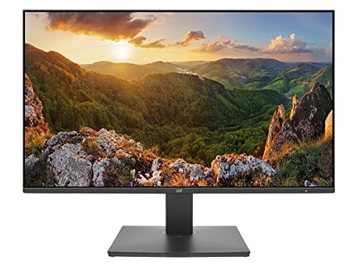 Monoprice Crystal Pro Business Monitor – 24in, Full HD, 1920x1080p, IPS Panel, 75Hz, Height and Tilt Adjustment, HDMI and VGA Video Inputs, VESA Compatible